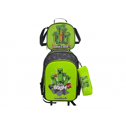 Minecraft Set Trolley Funcional  3 Pcs