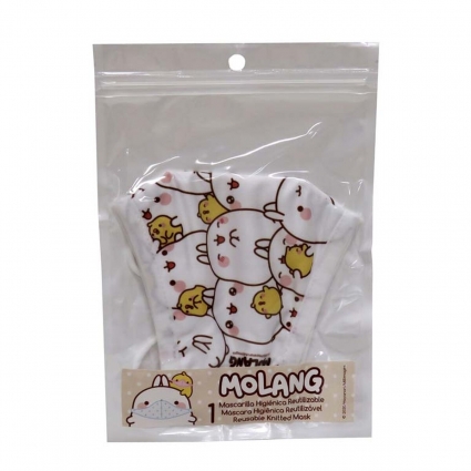 Mascarilla de Tela con Personajes Molang
