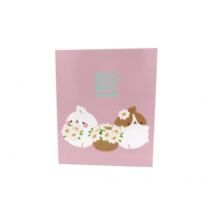 Molang Carpeta 4 Anillas - Blossom