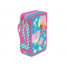 Peppa Pig Plumier 3 Pisos con Material Escolar