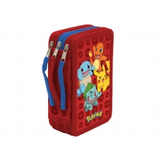 Pokémon Plumier 3 Pisos con Material Escolar Pokémon Plumier 3 Pisos con Material Escolar