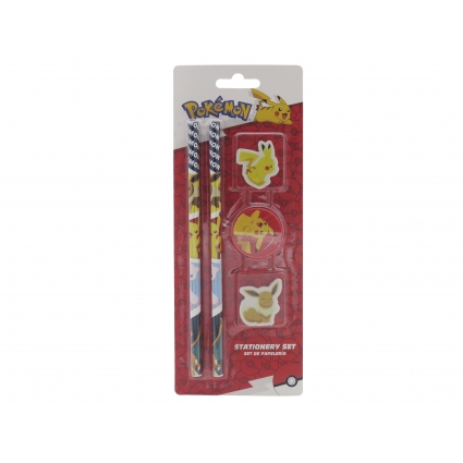 Pokémon Set 5 piezas de Papelería