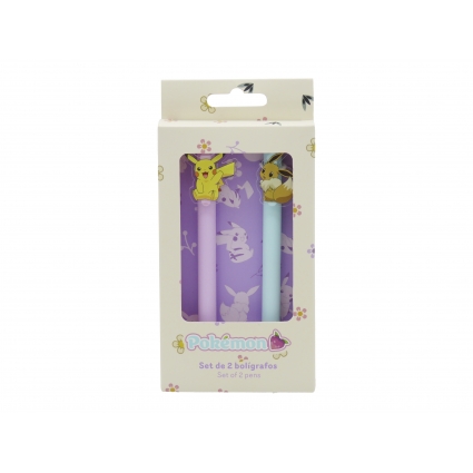 Pokémon Set de 2 bolígrafos con clip decorativo Colección Flowers Pokémon Set de 2 bolígrafos con clip decorativo Colección Flowers