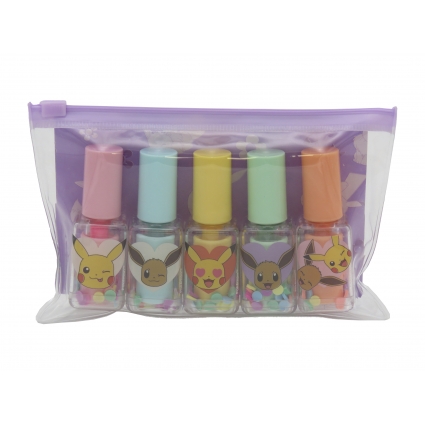 Pokémon Set de 5 Marcadores con Forma de Pintauñas Colección Flowers