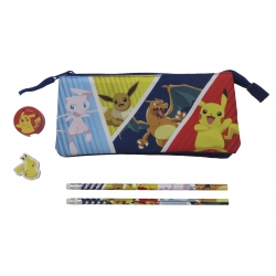 Pokémon Set de Papelería Portatodo Triple
