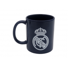 Real Madrid Taza Cerámica Azul con Escudo Blanco en Caja