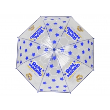 Real Madrid Paraguas Manual Infantil 48 cm Transparente
