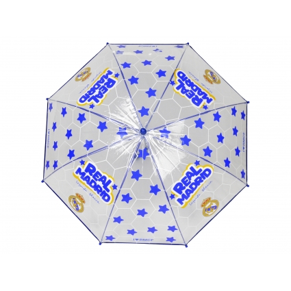 Real Madrid Paraguas Manual Infantil 48 cm Transparente Real Madrid Paraguas Manual Infantil 48 cm Transparente
