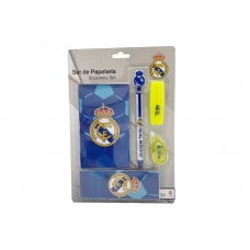 Real Madrid Set de Papelería con Block de Notas