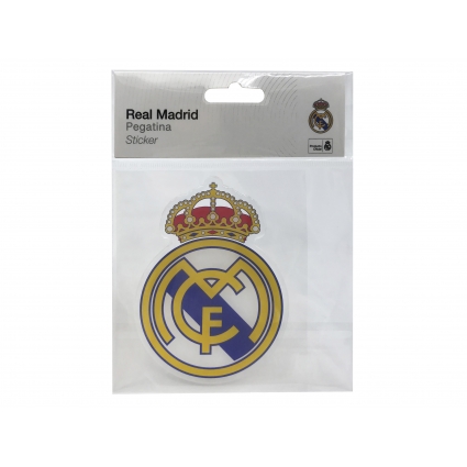 Real Madrid Sticker Relieve Escudo 10x10 cm