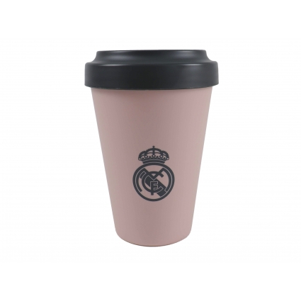 Real Madrid Vaso Para Llevar Rosa Empolvado