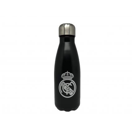 Real Madrid Botella Negra de Acero 550ml