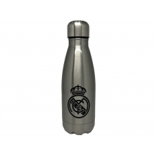 Real Madrid Botella Plateada de Acero 550ml