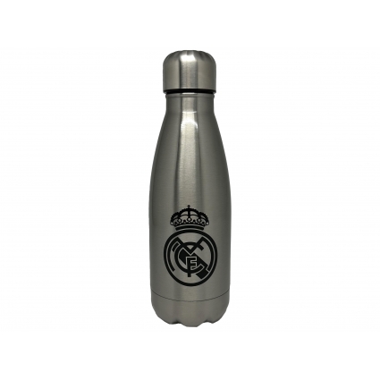 Real Madrid Botella Plateada de Acero 550ml
