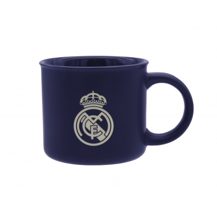 Real Madrid Taza Jumbo Azul Grabada en Caja