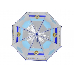 Real Madrid Paraguas Manual Infantil Transp. Burbuja 48 cm Real Madrid Paraguas Manual Infantil Transp. Burbuja 48 cm