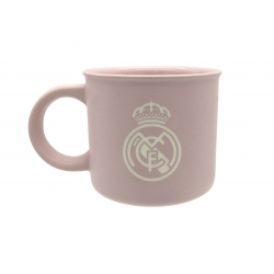 Real Madrid Taza Jumbo Rosa Grabada en Caja
