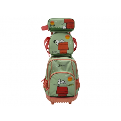 Snoopy Set Trolley Compacto  3 Pcs