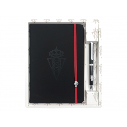 Sporting de Gijón Set Agenda y Bolígrafo