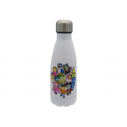 Stumble Guys Botella Blanca de Acero 550ml Stumble Guys Botella Blanca de Acero 550ml