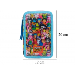 Stumble Guys Plumier 3 Pisos con Material Escolar