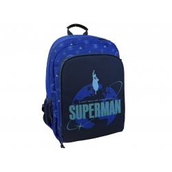 Superman  Mochila 43cm Adaptable a Trolley- Blue