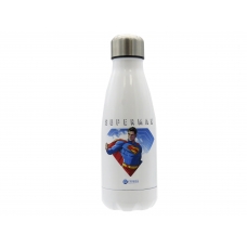 Superman Botella Blanca de Acero 550ml