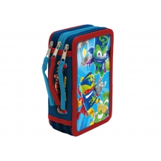 Superthings Plumier 3 Pisos con Material Escolar