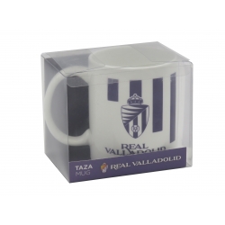 Real Valladolid Taza Cerámica Escudo Morado