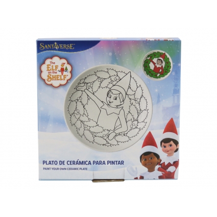The Elf Plato de Cerámica para Pintar