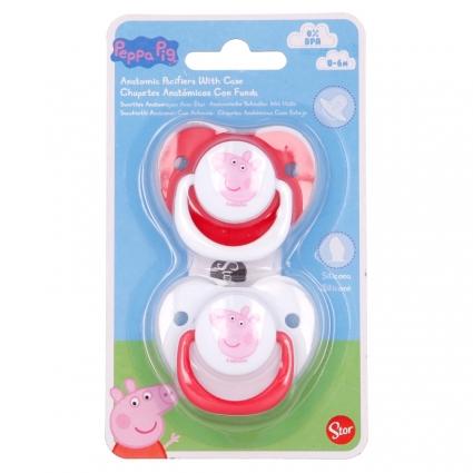 Set 2 Chupetes Peppa Pig 0-6M