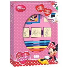 Caja 4 Sellos mas rotuladores Minnie Mouse