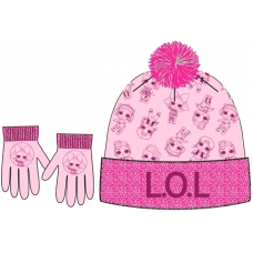 Gorro pompón mas guantes LOL Surprise