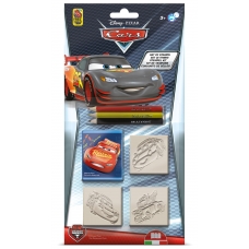 Disney Cars blister with 3 stamps