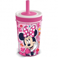 Minnie Tumbler with Silicone Straw