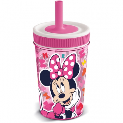 Vaso Caña Silicona Minnie