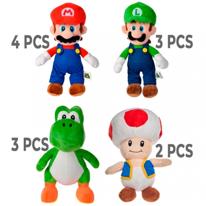 Peluche Super Mario 20cm surtido