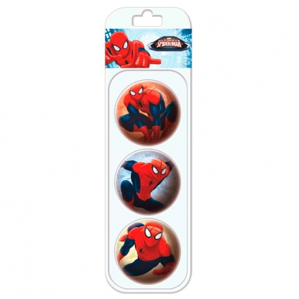 Blister 3 pelotas Spiderman