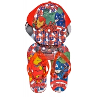 Set Verano (gorra mas chanclas) Avengers