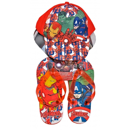 Set Verano (gorra mas chanclas) Avengers