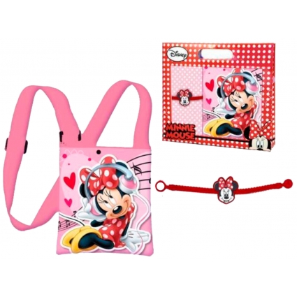 Set Regalo (bandolera mas pulsera) Minnie Mouse