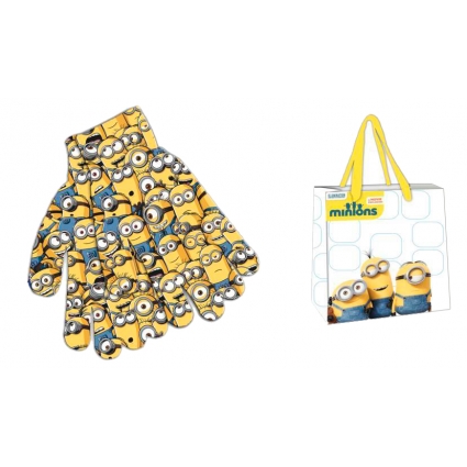 Pack guantes mas bolsa Minions