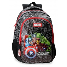 Mochila Escolar 42cm Marvel Team Avengers Negro Mochila Escolar 42cm Marvel Team Avengers Negro