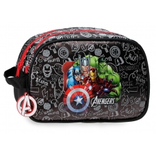Neceser Dos Compartimentos Marvel Team Avengers Negro Neceser Dos Compartimentos Marvel Team Avengers Negro