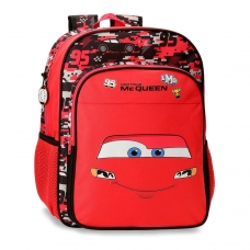 Mochila Escolar Cars Mcqueen Red 40 cm adaptable a carro Mochila Escolar Cars Mcqueen Red 40 cm adaptable a carro