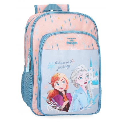 Mochila Frozen Believe in the journey dos compartimentos adaptable a carro Mochila Frozen Believe in the journey dos compartimentos adaptable a carro