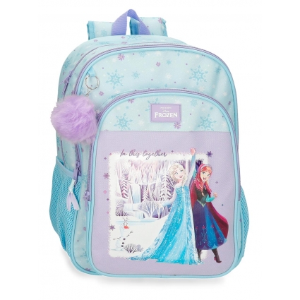 Mochila Escolar Doble Compartimento Disney In This Together 40 cm Adaptable a Carro Lila Mochila Escolar Doble Compartimento Disney In This Together 40 cm Adaptable a Carro Lila
