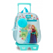 Mochila Frozen Forever 28 cm con carro Mochila Frozen Forever 28 cm con carro