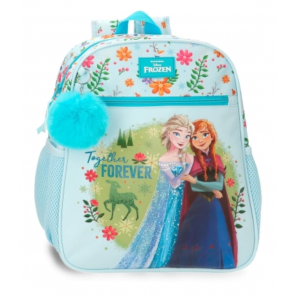 Mochila Escolar Frozen Forever 33 cm adaptable a carro