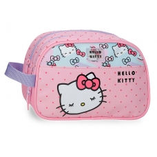 Neceser adaptable dos compartimentos Hello Kitty Bows Neceser adaptable dos compartimentos Hello Kitty Bows